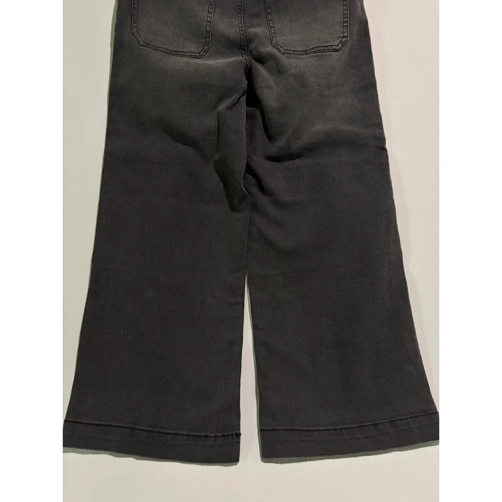 Time and Tru High Rise Wide Leg Jeans Black 12 Grunge Retro Streetwear Casual
